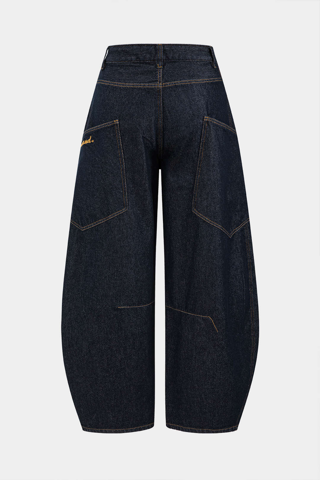 Women's Vintage Washed Wide Leg Barrel Jeans