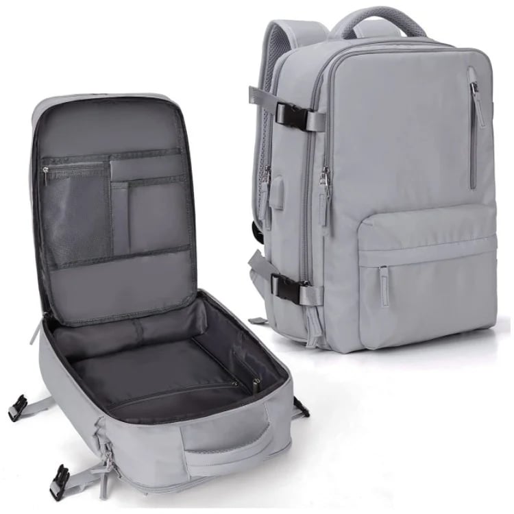Women's 35L Travel Backpack | Waterproof with USB Port | Anti-Theft Design & Shoe Compartment | Ideal for Hiking, Daily Use & Travel