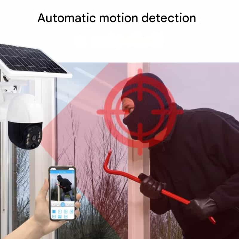Wireless 4K Security Camera with Solar Panel – Dual Protection 4K
