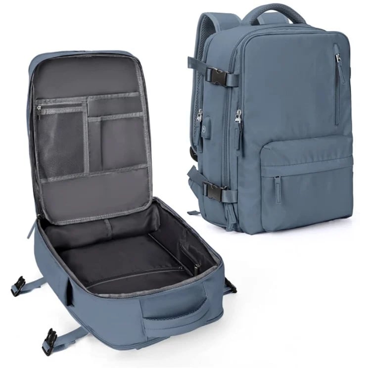 Women's 35L Travel Backpack | Waterproof with USB Port | Anti-Theft Design & Shoe Compartment | Ideal for Hiking, Daily Use & Travel