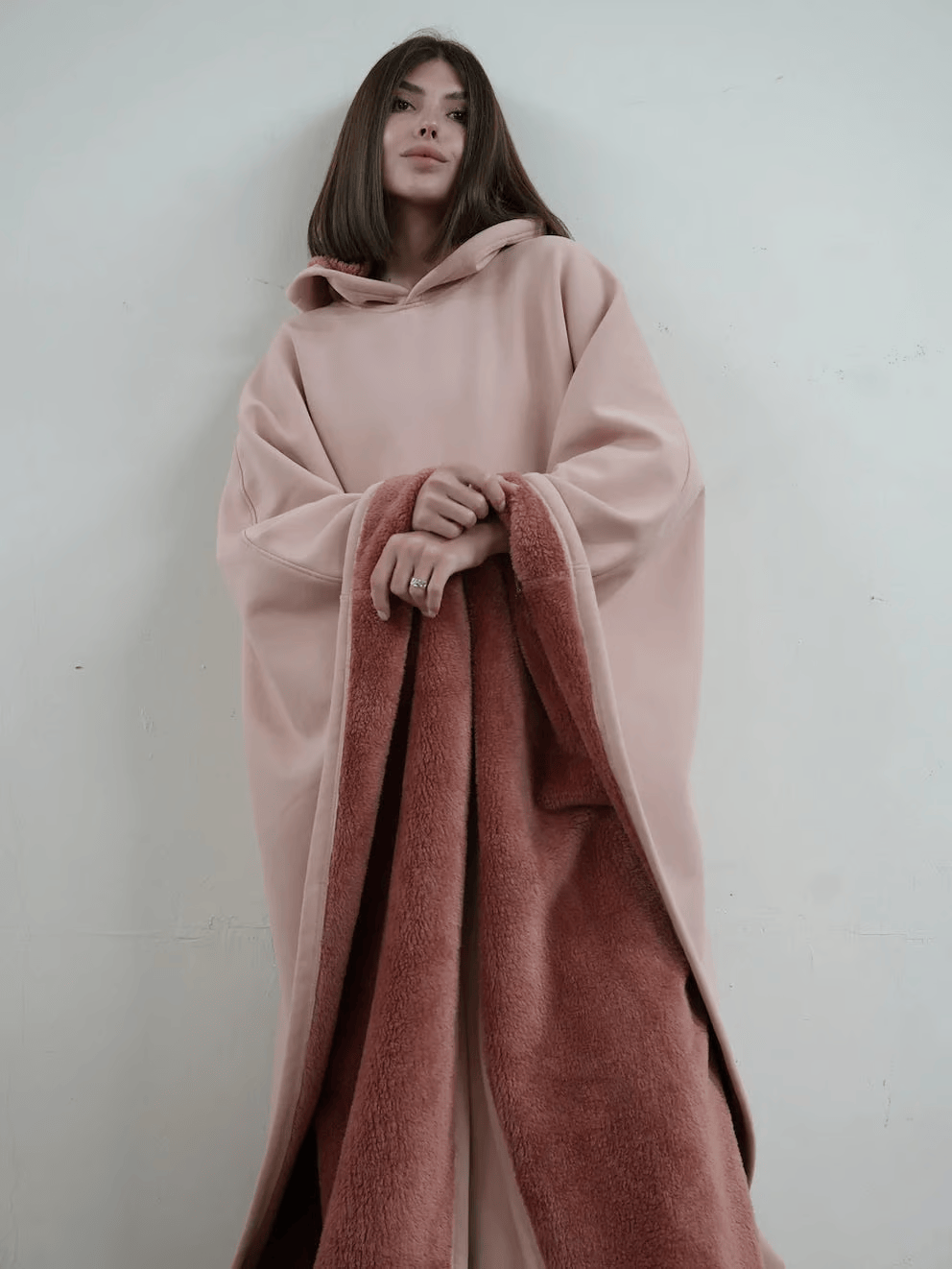 Hoodie Calming Blanket Oversize Soft Fabric