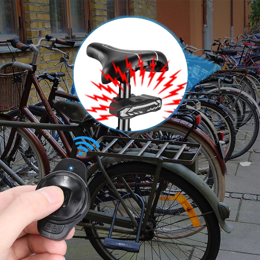 Smart Bicycle Rear Light with Alarm Function