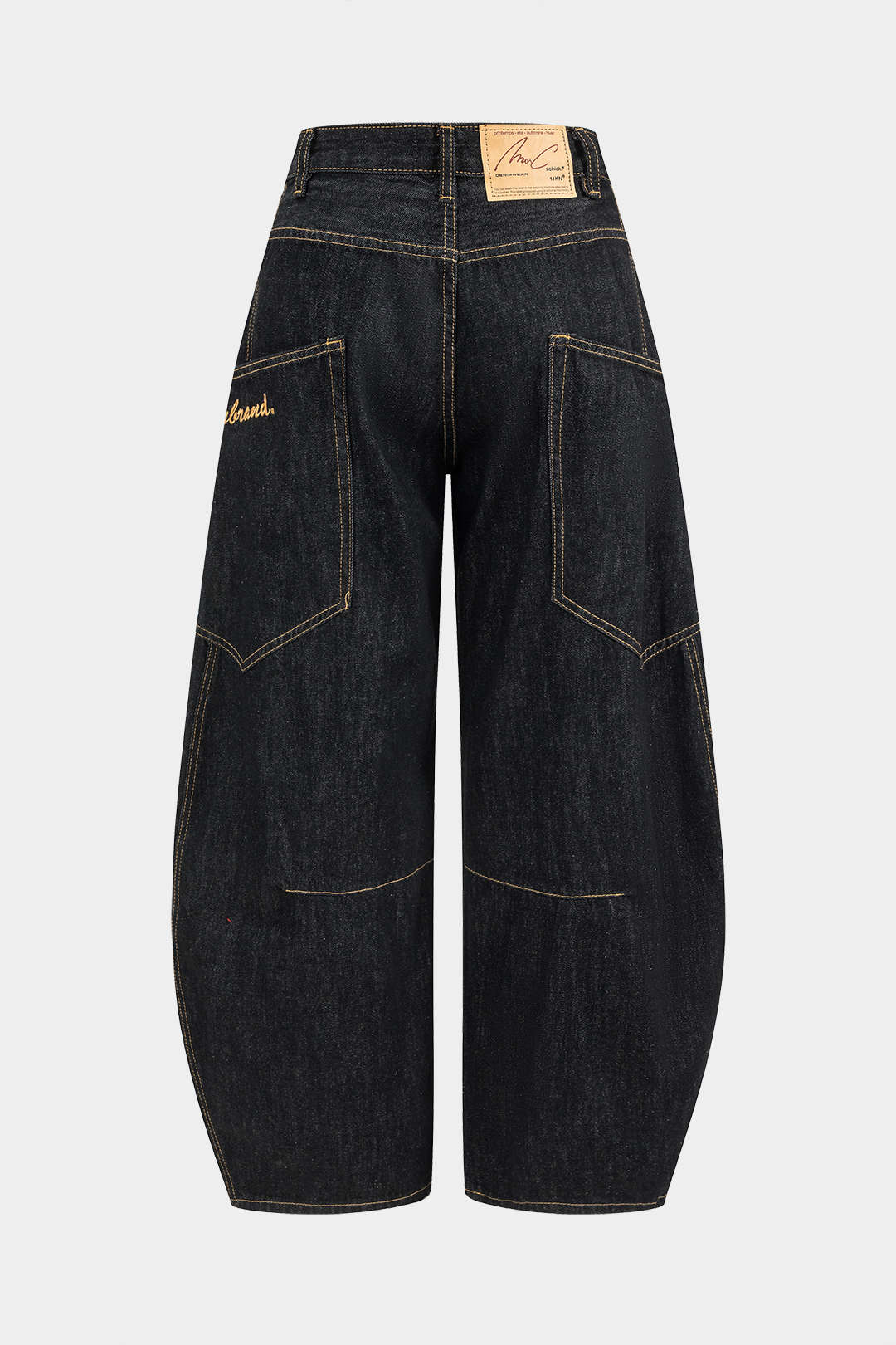 Women's Vintage Washed Wide Leg Barrel Jeans