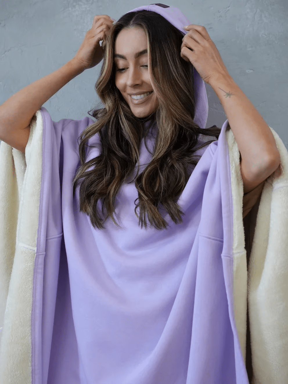 Hoodie Calming Blanket Oversize Soft Fabric