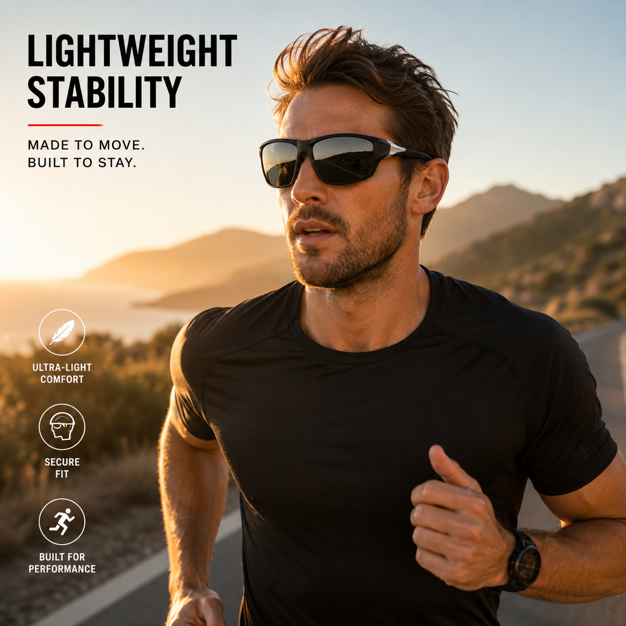 Polarized Sport Sunglasses with UV400 Protection
