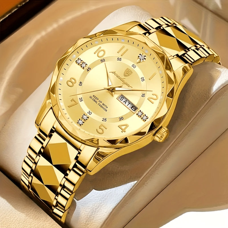 Men's Multifunctional Waterproof Sports Watch - Titanium