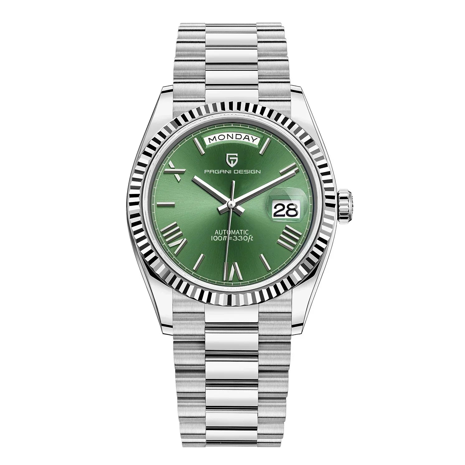 Premium Men's Automatic Watch – Stainless Steel, Self-Winding, Calendar Feature – Versatile Style for Any Occasion