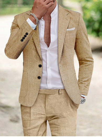 Men's Linen Suit | Light and Stylish for Summer&Autumn