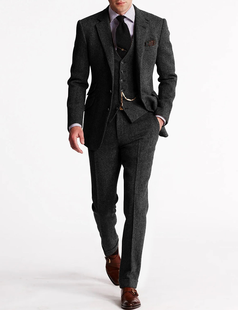 Men's Tweed Tuxedo Suit | Complete