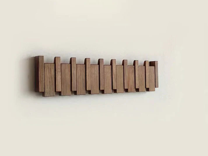 Wooden Piano Coat Rack - Elegant Design