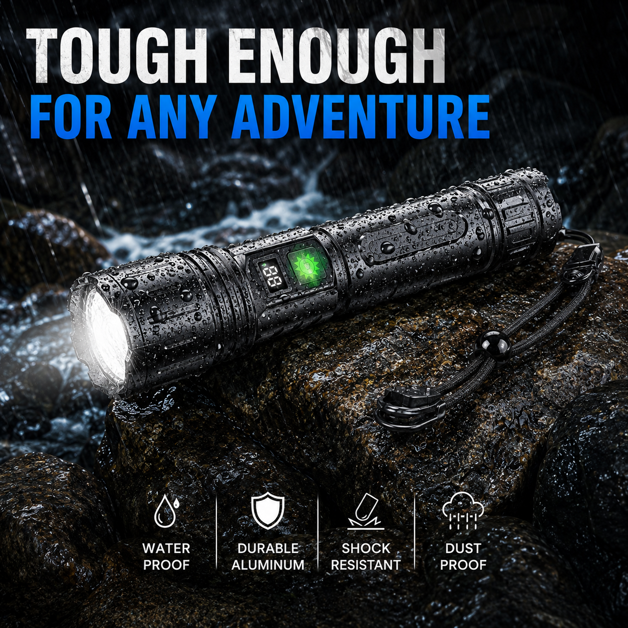Extreme Brightness Tactical Flashlight