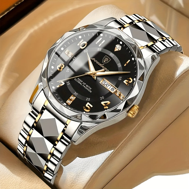 Men's Multifunctional Waterproof Sports Watch - Titanium
