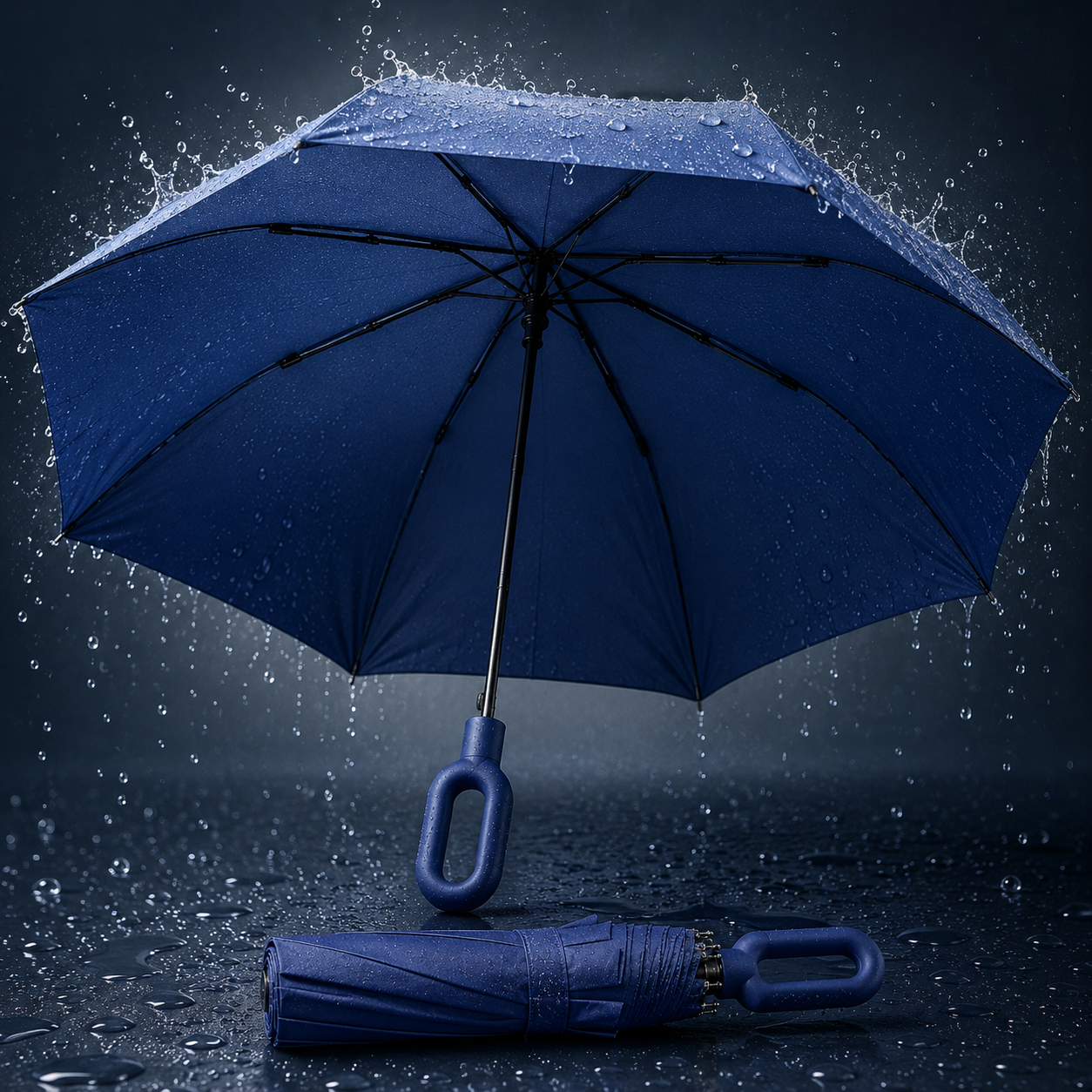 Automatic Windproof Umbrella with 8-Rib Structure and UV Protection for Enhanced Weather Resistance and Everyday Travel Convenience