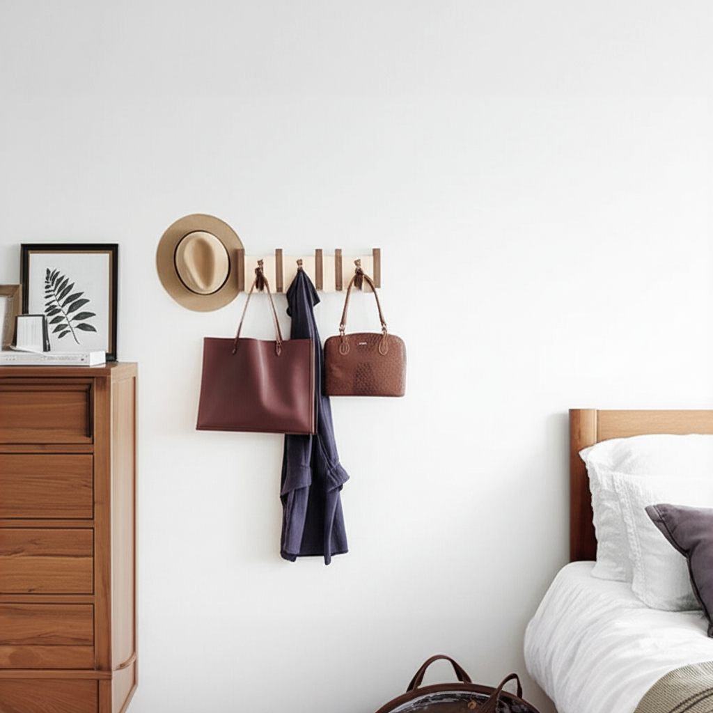 Wooden Piano Coat Rack - Elegant Design