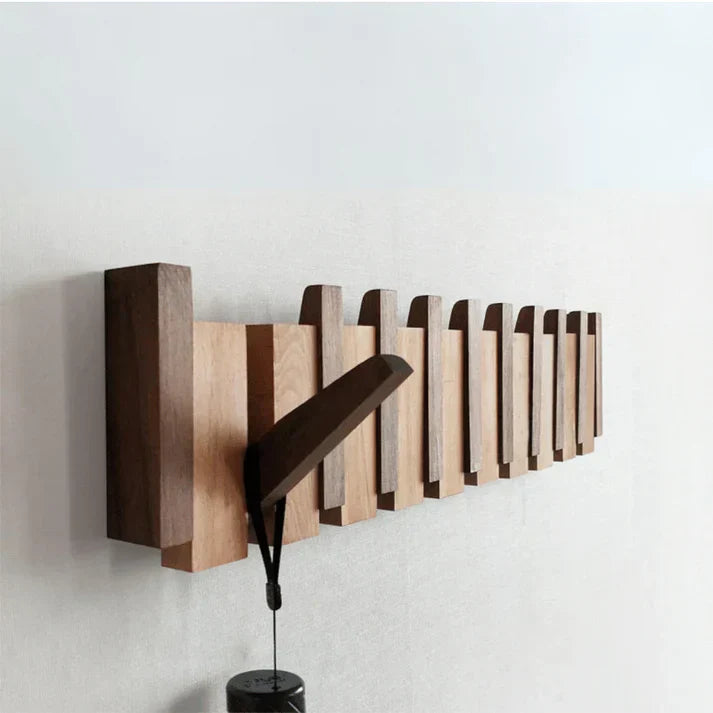 Wooden Piano Coat Rack - Elegant Design