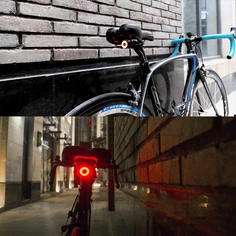 Rear and Brake Light for Bicycles and Road Bikes with 6 Modes and Battery