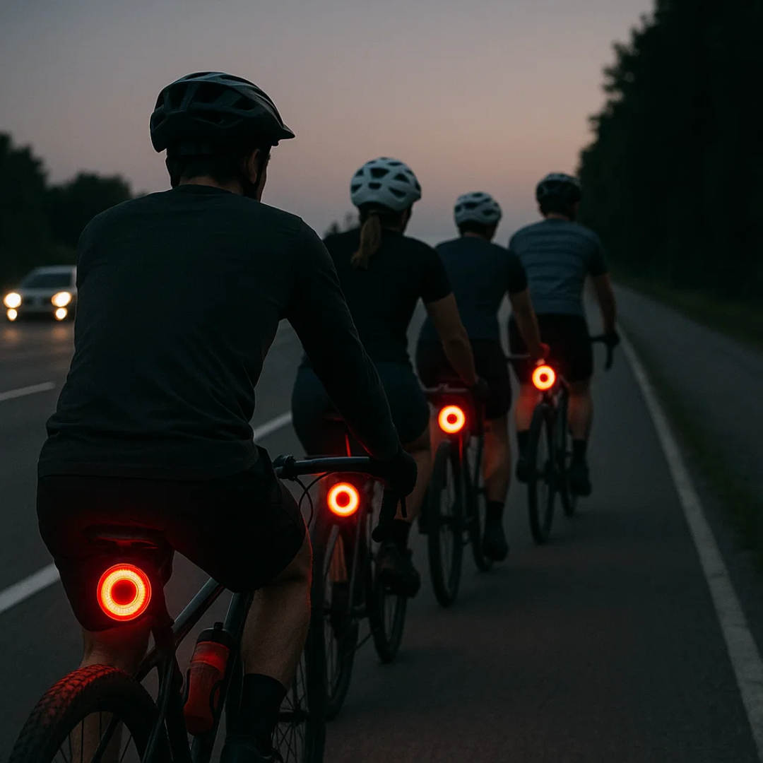 Rear and Brake Light for Bicycles and Road Bikes with 6 Modes and Battery
