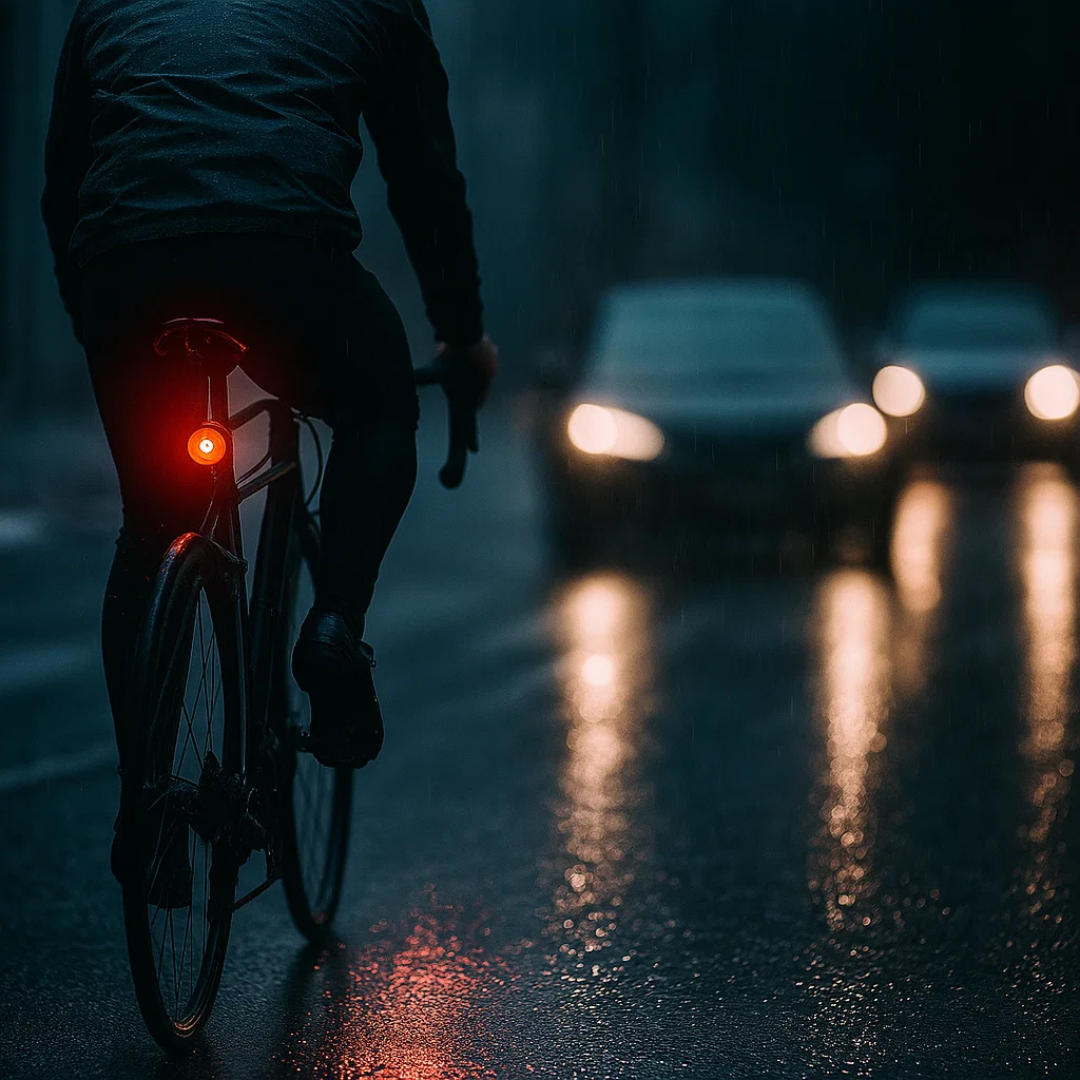 Rear and Brake Light for Bicycles and Road Bikes with 6 Modes and Battery