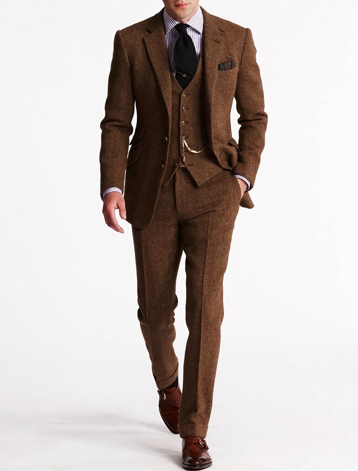 Men's Tweed Tuxedo Suit | Complete