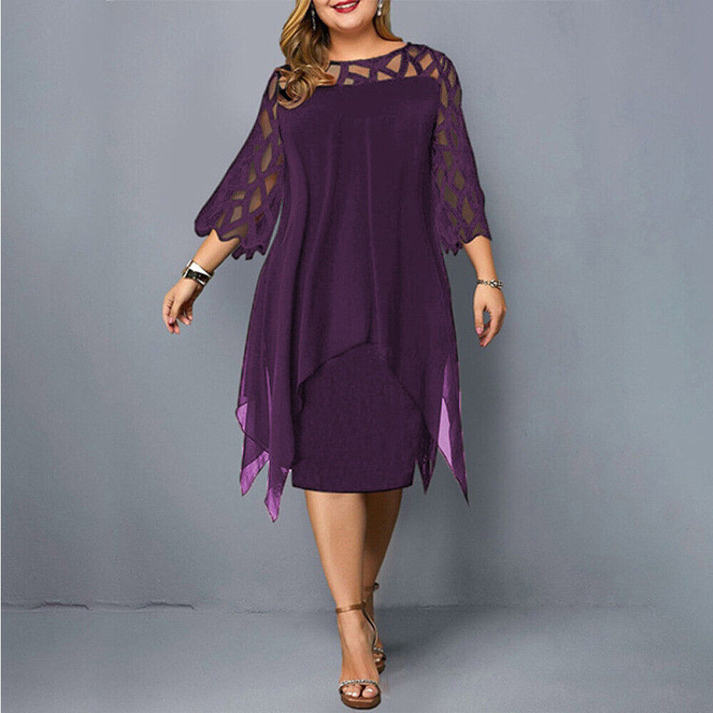 Plus-Size Midi Dress for Fall