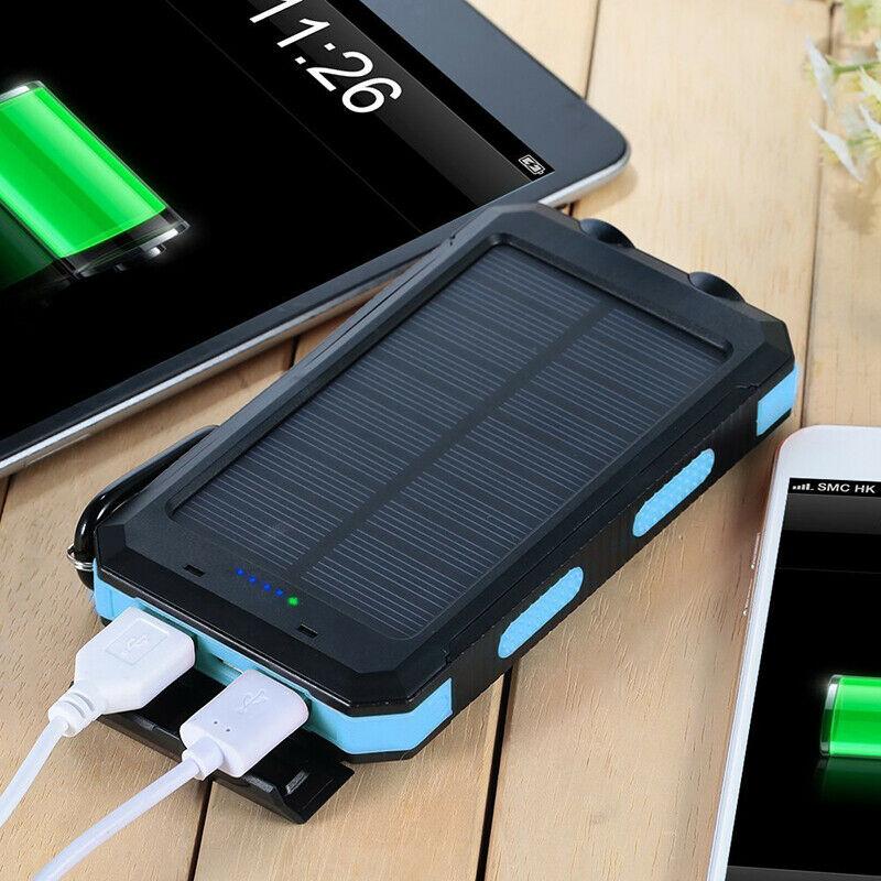20000mAh Waterproof Solar Power Bank - External Charger