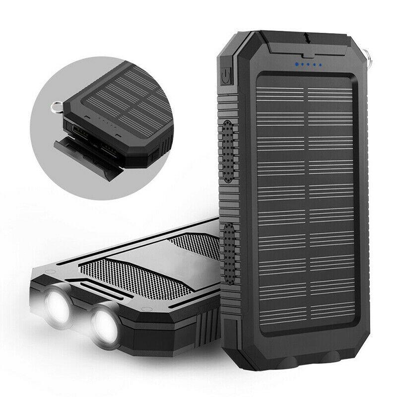 20000mAh Waterproof Solar Power Bank - External Charger