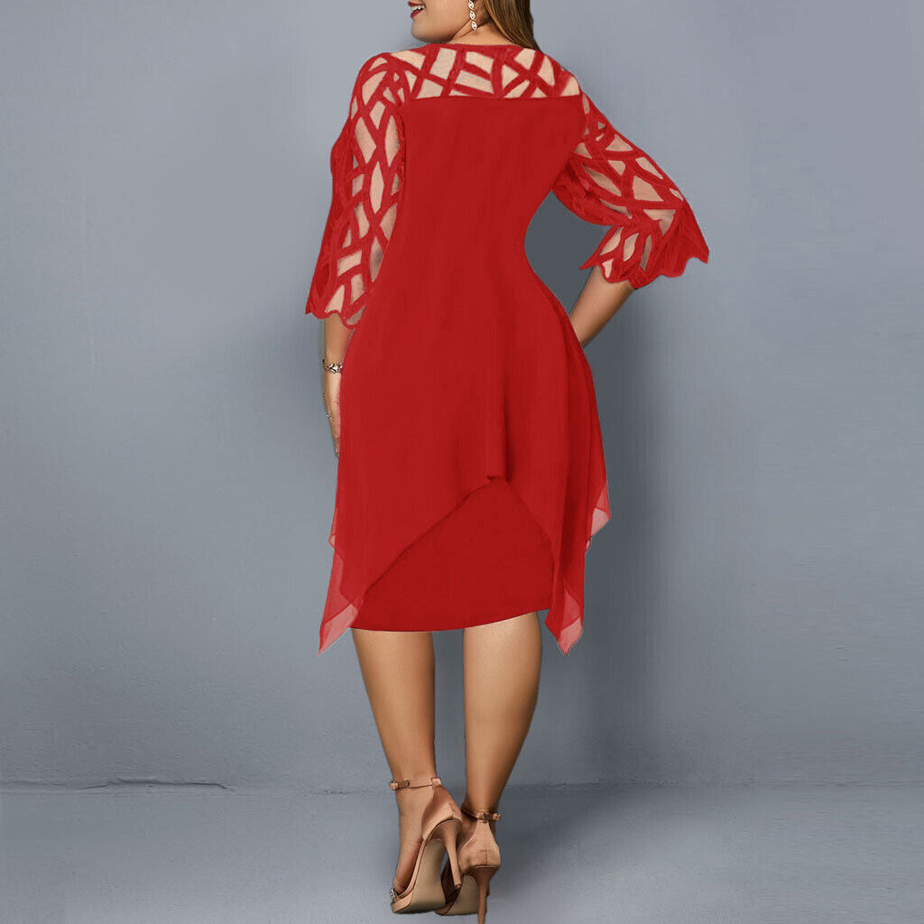 Plus-Size Midi Dress for Fall