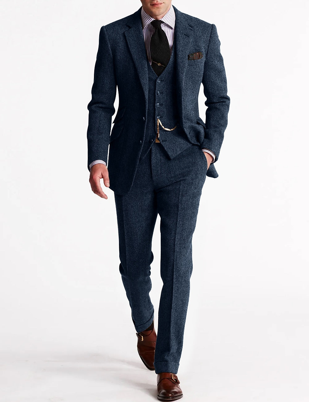 Men's Tweed Tuxedo Suit | Complete
