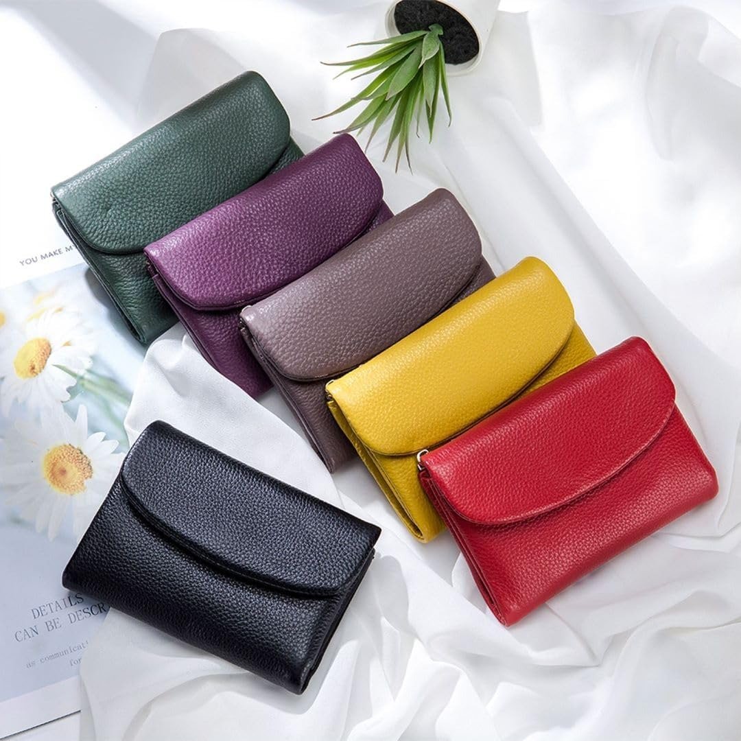 Compact RFID Leather Wallet