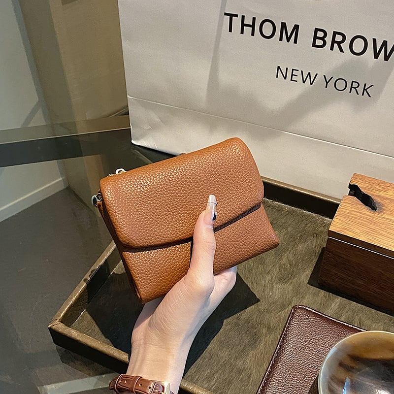 Compact RFID Leather Wallet