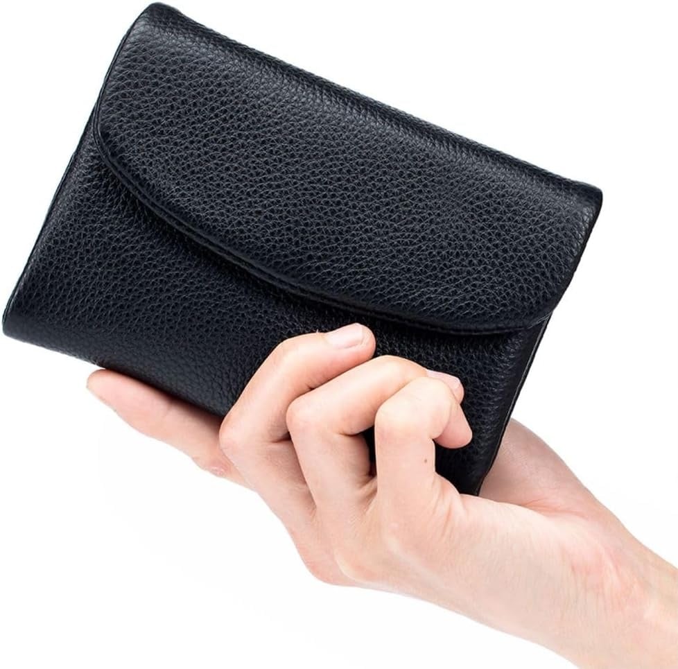 Compact RFID Leather Wallet