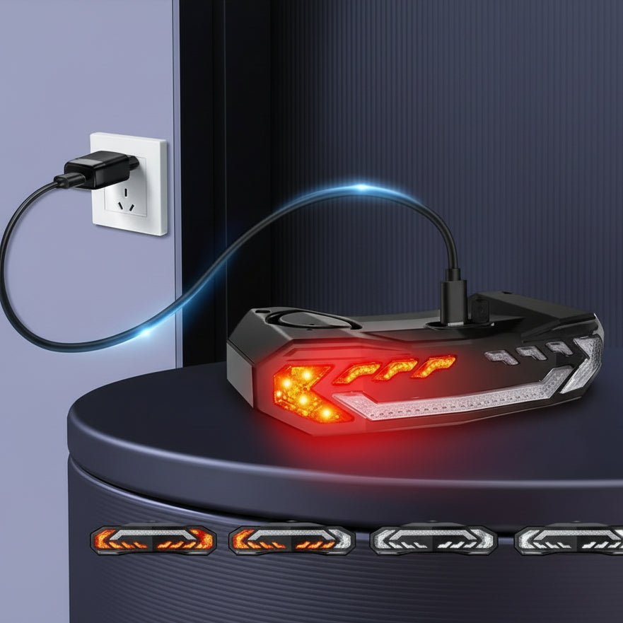 Smart Bicycle Rear Light with Alarm Function