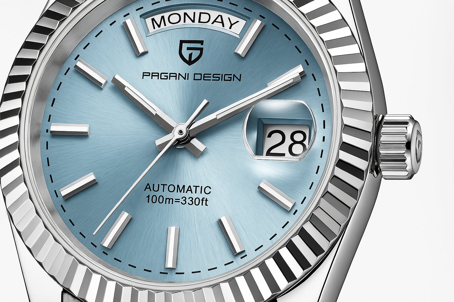 Premium Men's Automatic Watch – Stainless Steel, Self-Winding, Calendar Feature – Versatile Style for Any Occasion