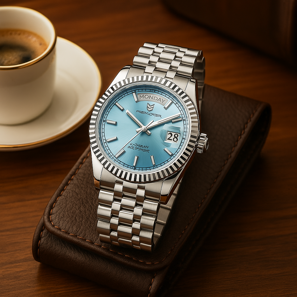 Premium Men's Automatic Watch – Stainless Steel, Self-Winding, Calendar Feature – Versatile Style for Any Occasion