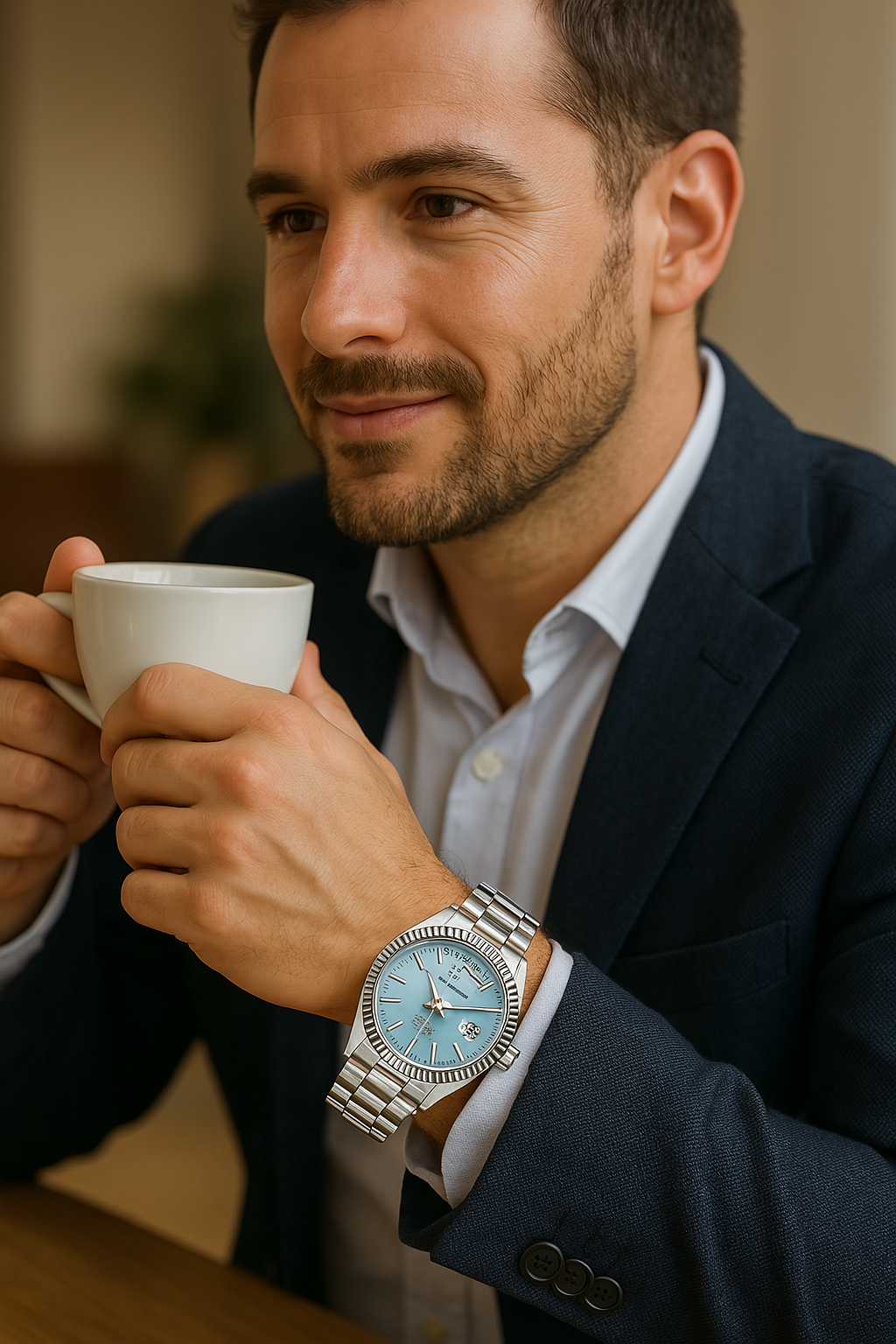 Premium Men's Automatic Watch – Stainless Steel, Self-Winding, Calendar Feature – Versatile Style for Any Occasion